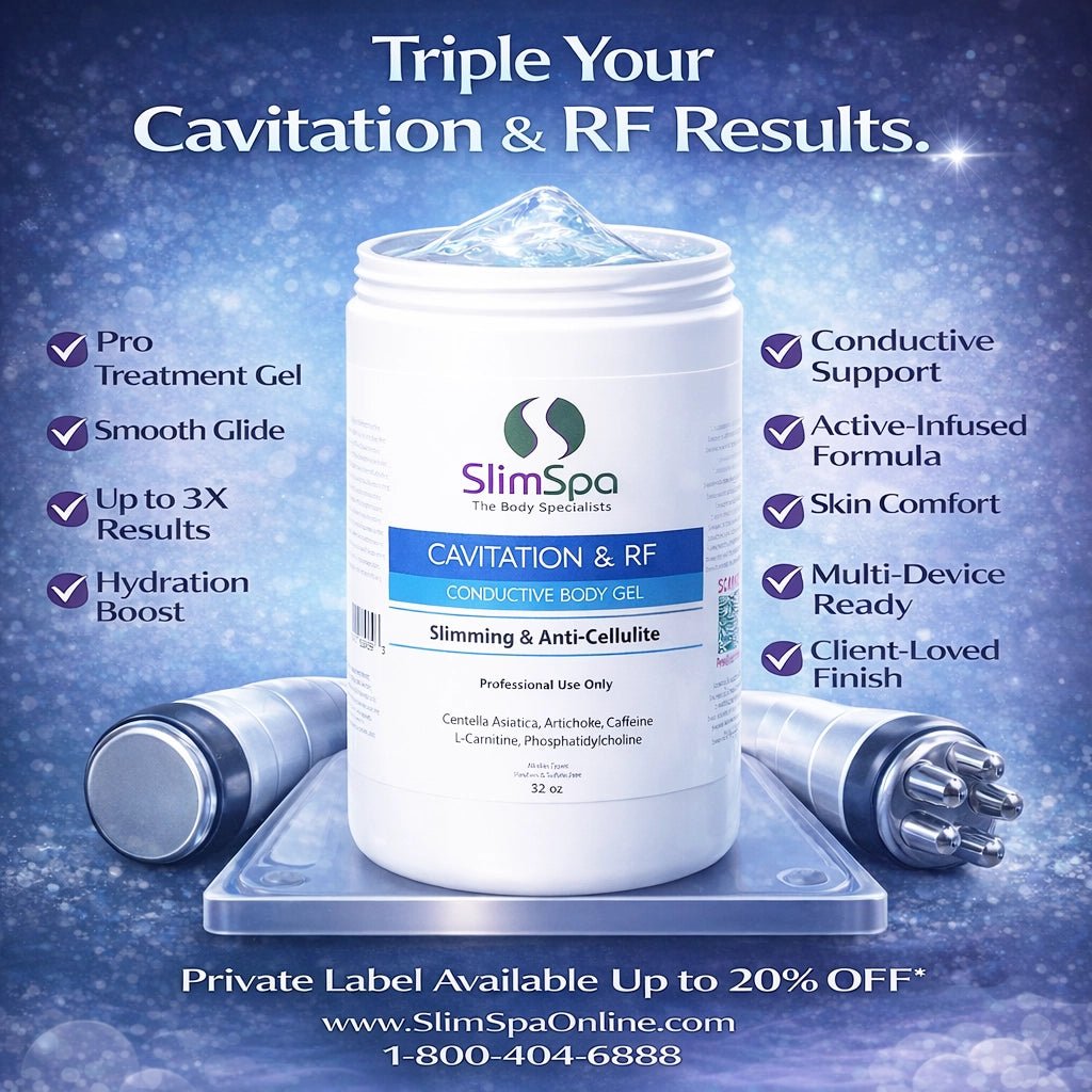 Cavitation RF Body Gel 32oz - Professional Anti - Cellulite Slimming Treatment - SlimSpaOnline
