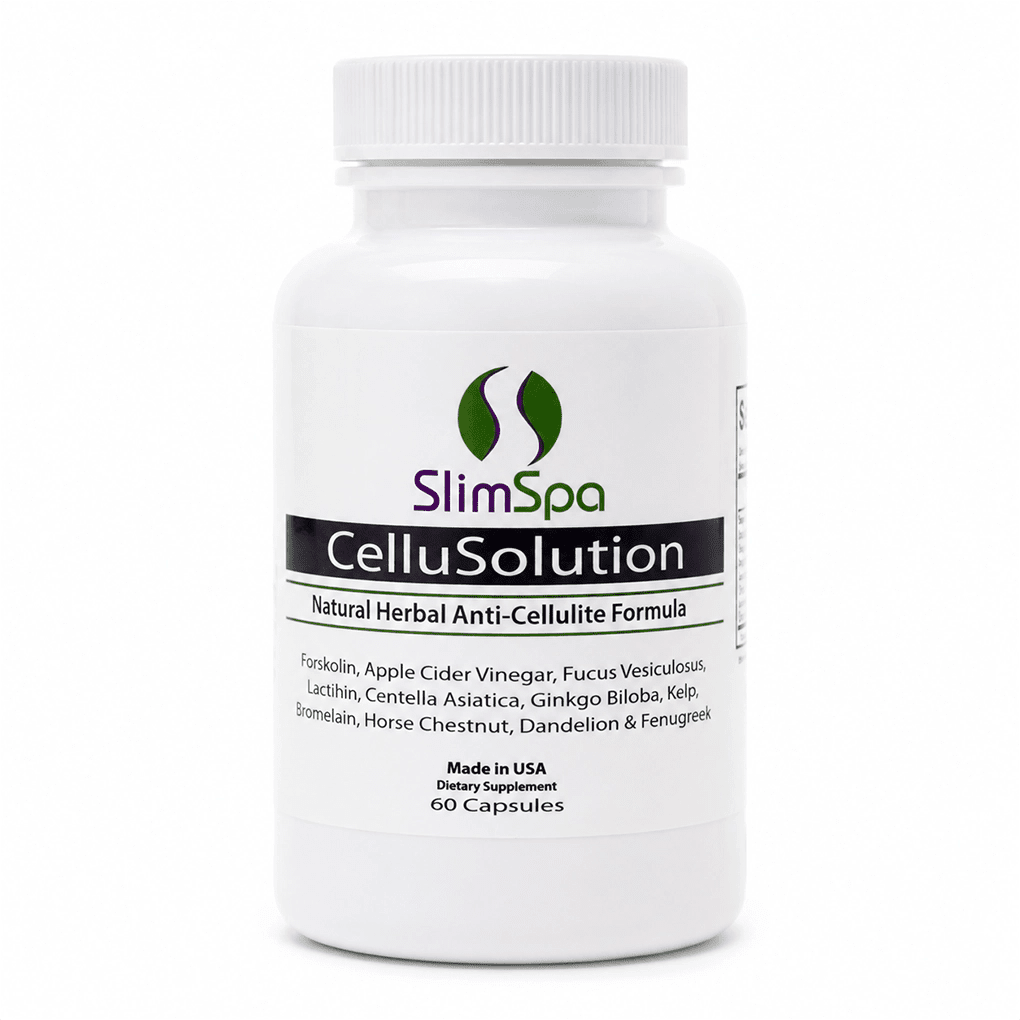 CelluSolution Natural Herbal Anti-Cellulite Supplement 60 Caps – Professional Spa Retail Formula - SlimSpaOnline