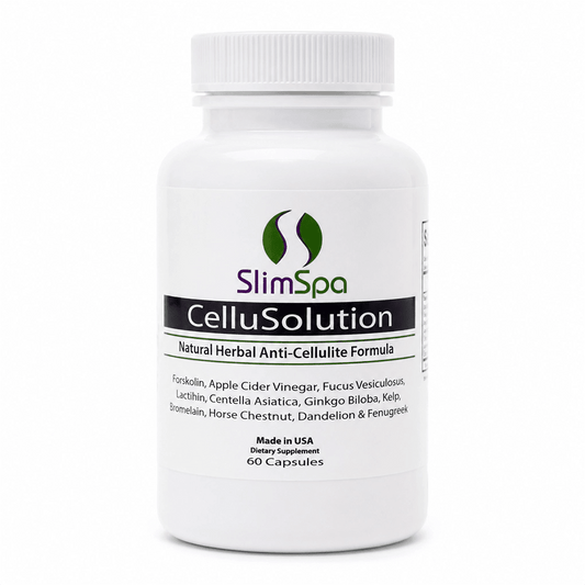 CelluSolution Natural Herbal Anti-Cellulite Supplement 60 Caps – Professional Spa Retail Formula - SlimSpaOnline