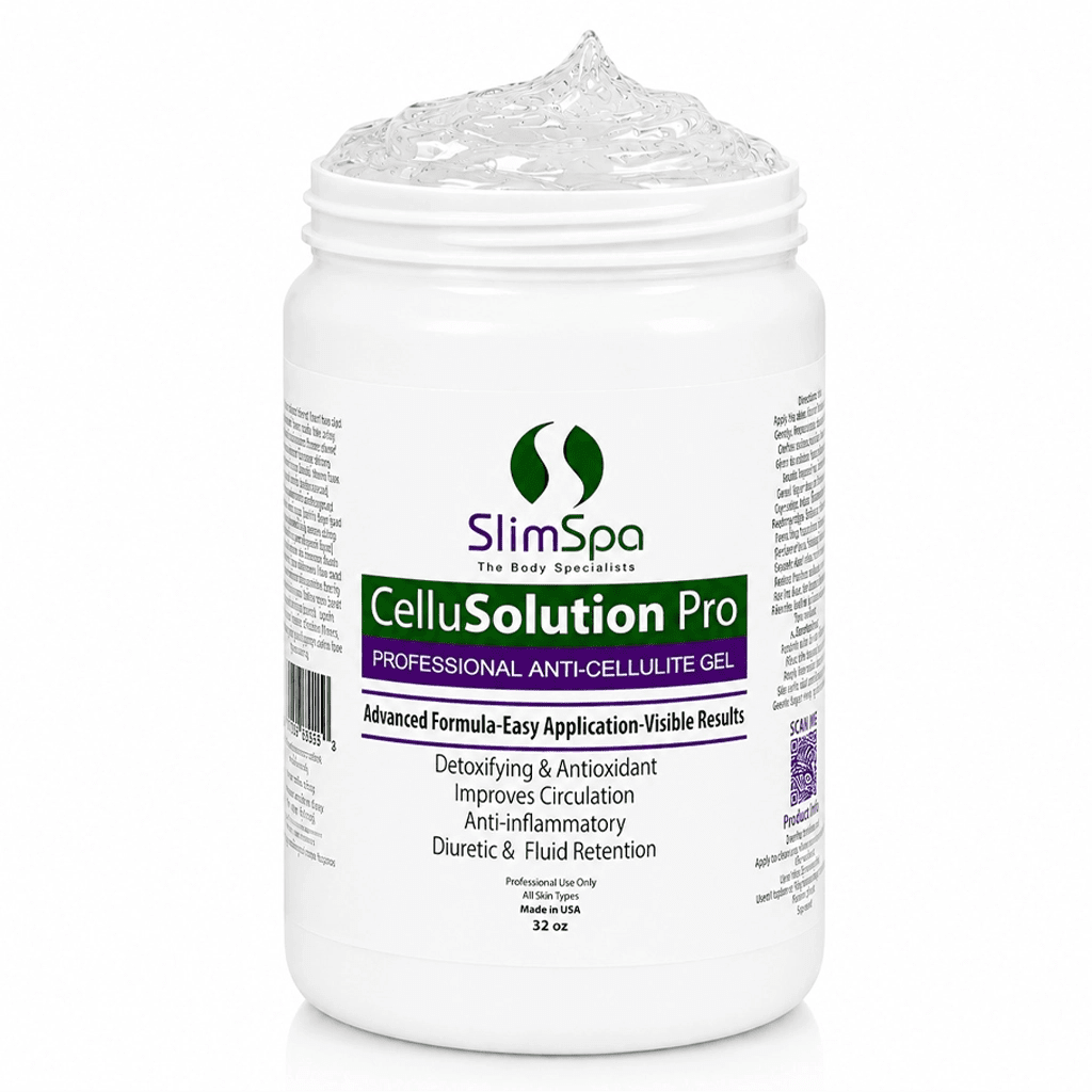 CelluSolution Pro Anti-Cellulite Gel 32oz – Professional Cellulite Reduction & Body Firming (Caffeine · Centella · Pink Grapefruit, 14 Botanicals) - SlimSpaOnline
