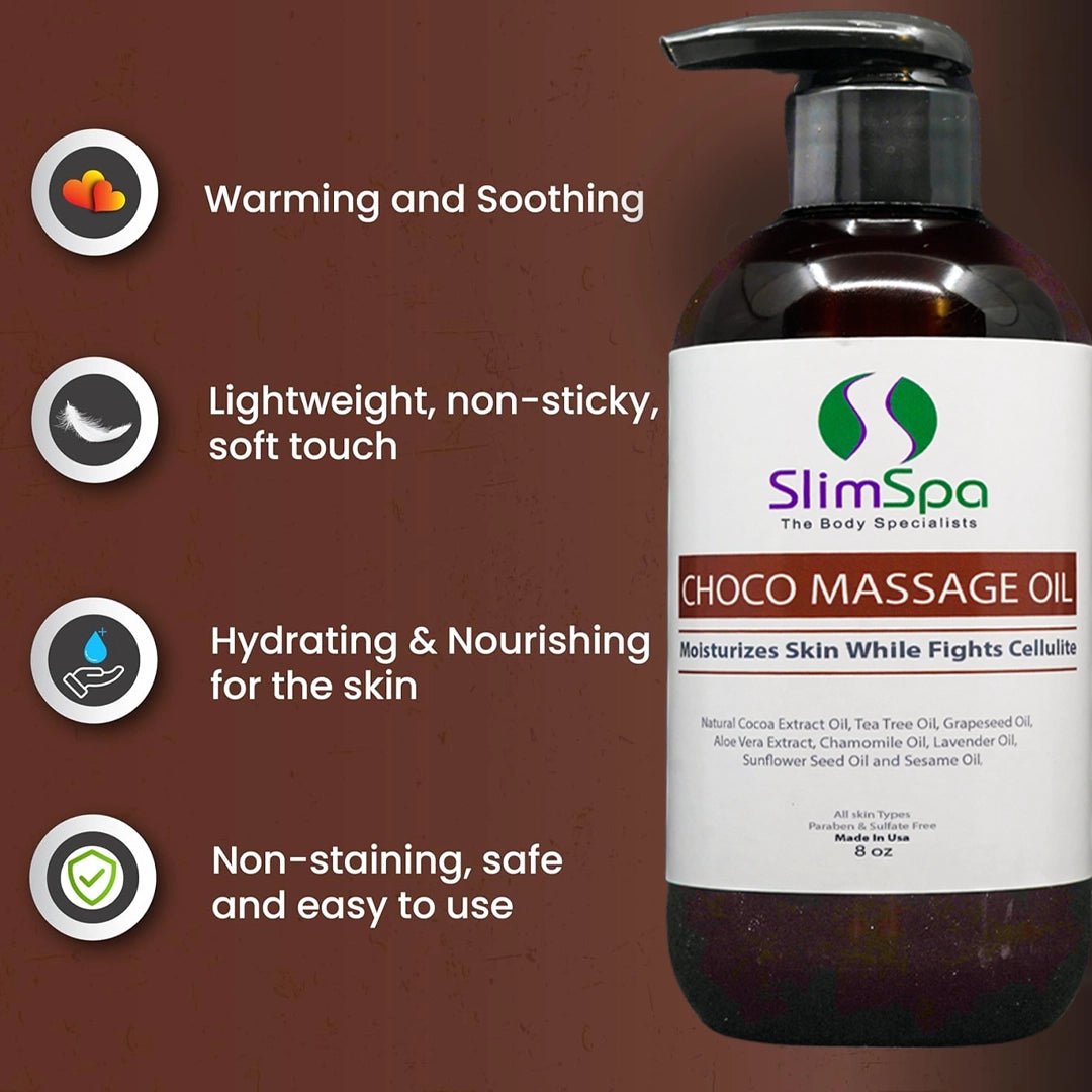 Choco Body Massage Oil 8oz - SlimSpaOnline