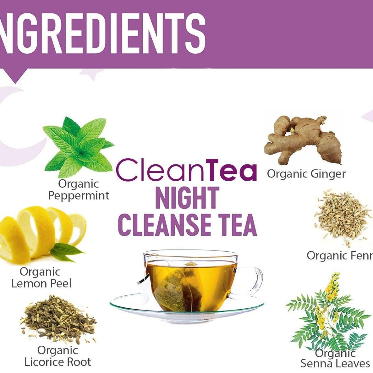 CleanTea Colon Cleanse & Body Detox Organic Tea for Weight Loss (30 Tea Bags) - SlimSpaOnline