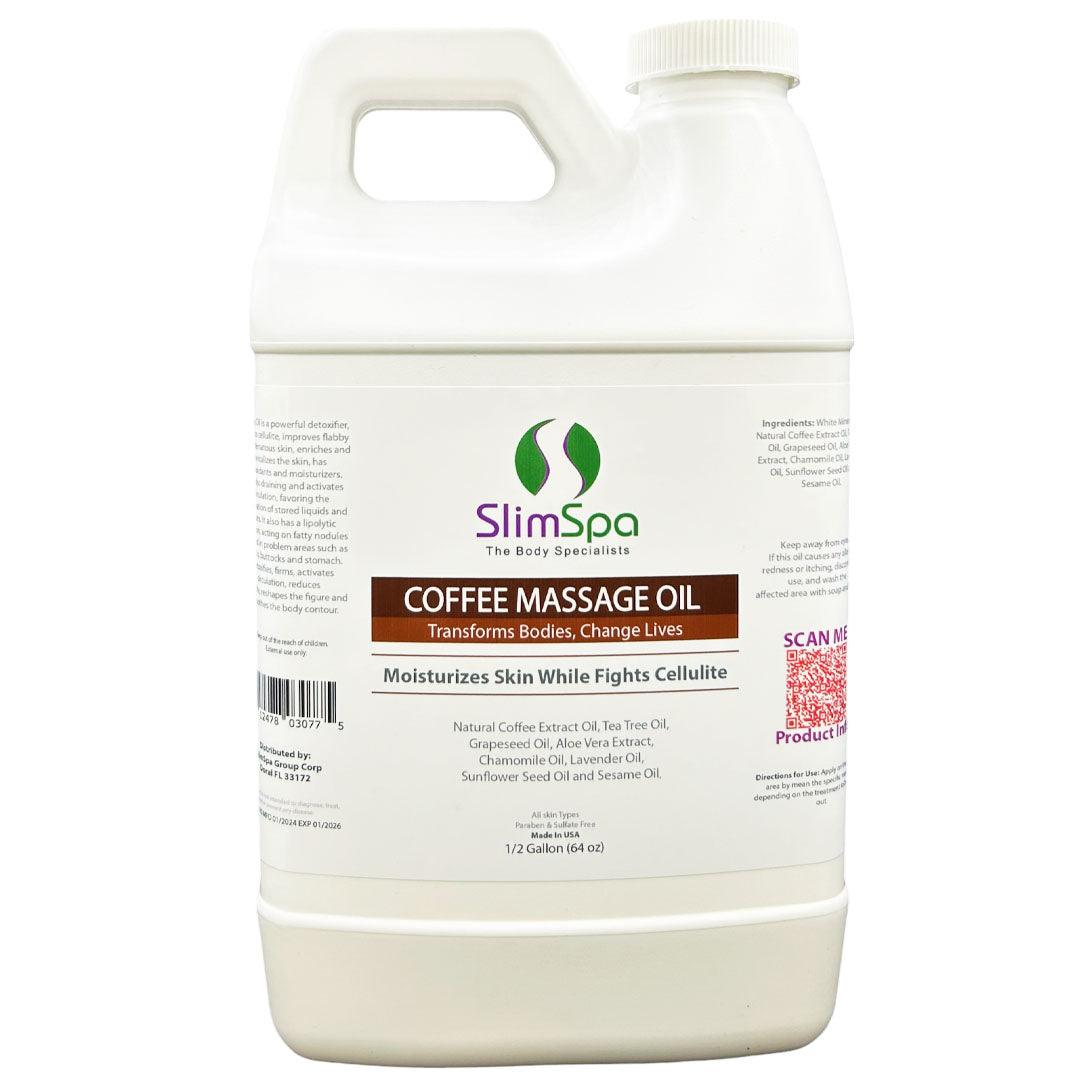 Coffee Body Massage Oil 64oz (1/2 Gallon) - SlimSpaOnline
