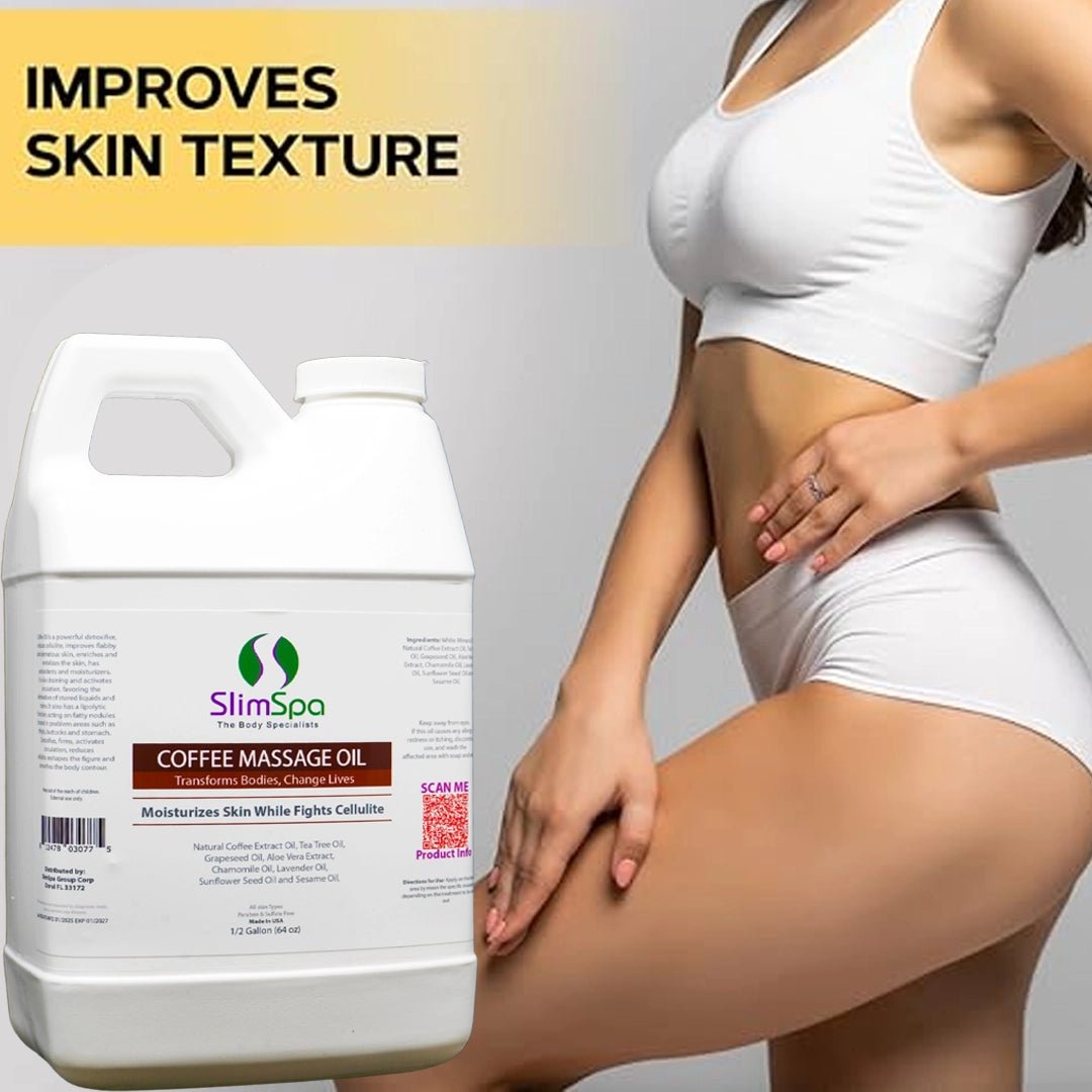 Coffee Body Massage Oil 64oz (1/2 Gallon) - SlimSpaOnline
