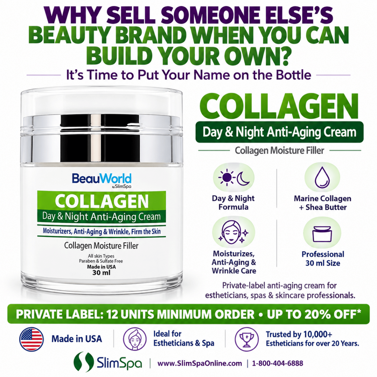 Collagen Anti-Aging Moisture Filler Cream 50ml – Professional Wrinkle Filling & Plumping Treatment - SlimSpaOnline