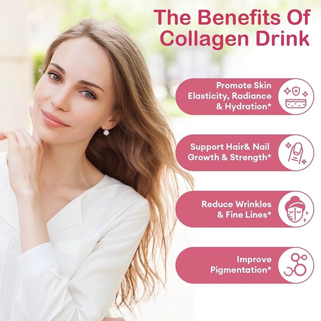 Collagen C Plus Liquid 16oz lifestyle shot — anti-aging collagen & vitamin C for skin, hair & nails | SlimSpa