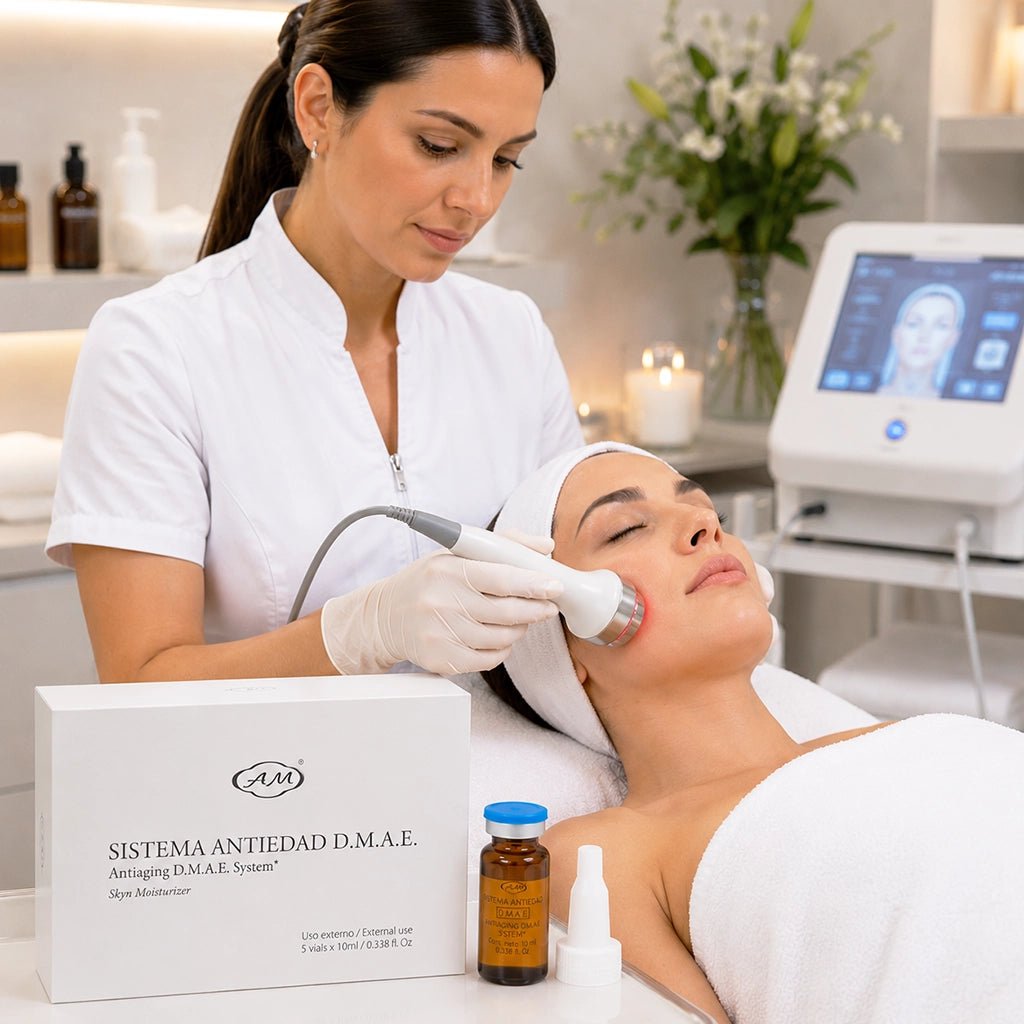DMAE Anti-Aging Mesotherapy Vials – Professional Non-Surgical Bio-Lifting, Face & Neck Firming (DMAE · HA · Peptides, 5x10ml) - SlimSpaOnline