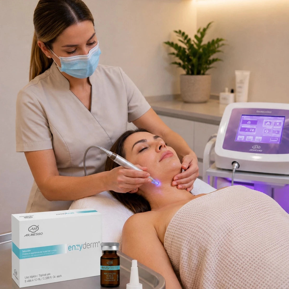 EnzyDerm Enzymatic Adipolipolysis Vials – Professional Non-Invasive Double Chin, Cellulite & Fibrosis Treatment (Lipase + Exosomes, 5x10ml) - SlimSpaOnline