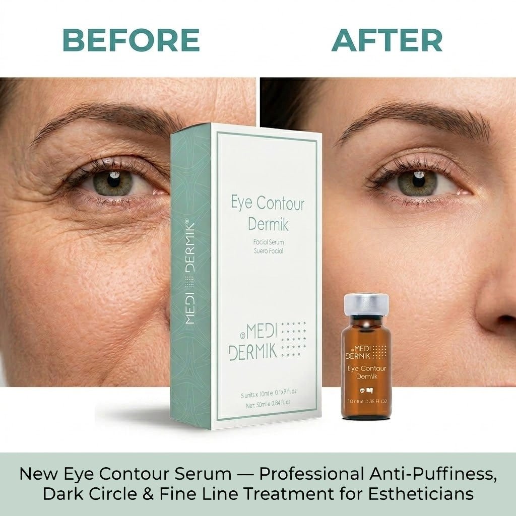 Eye Contour Serum — Professional Anti-Puffiness, Dark Circle & Fine Line Treatment for Estheticians, 5x10ml - SlimSpaOnline