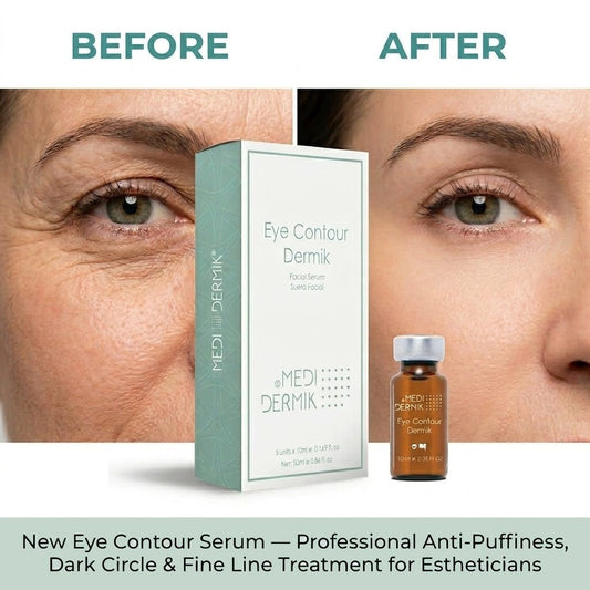 Eye Contour Serum — Professional Anti-Puffiness, Dark Circle & Fine Line Treatment for Estheticians, 5x10ml - SlimSpaOnline