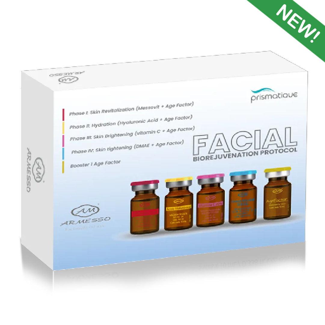 Facial BioRejuvenation Protocol (5 Vials x 10 ml) 50 ml - SlimSpaOnline