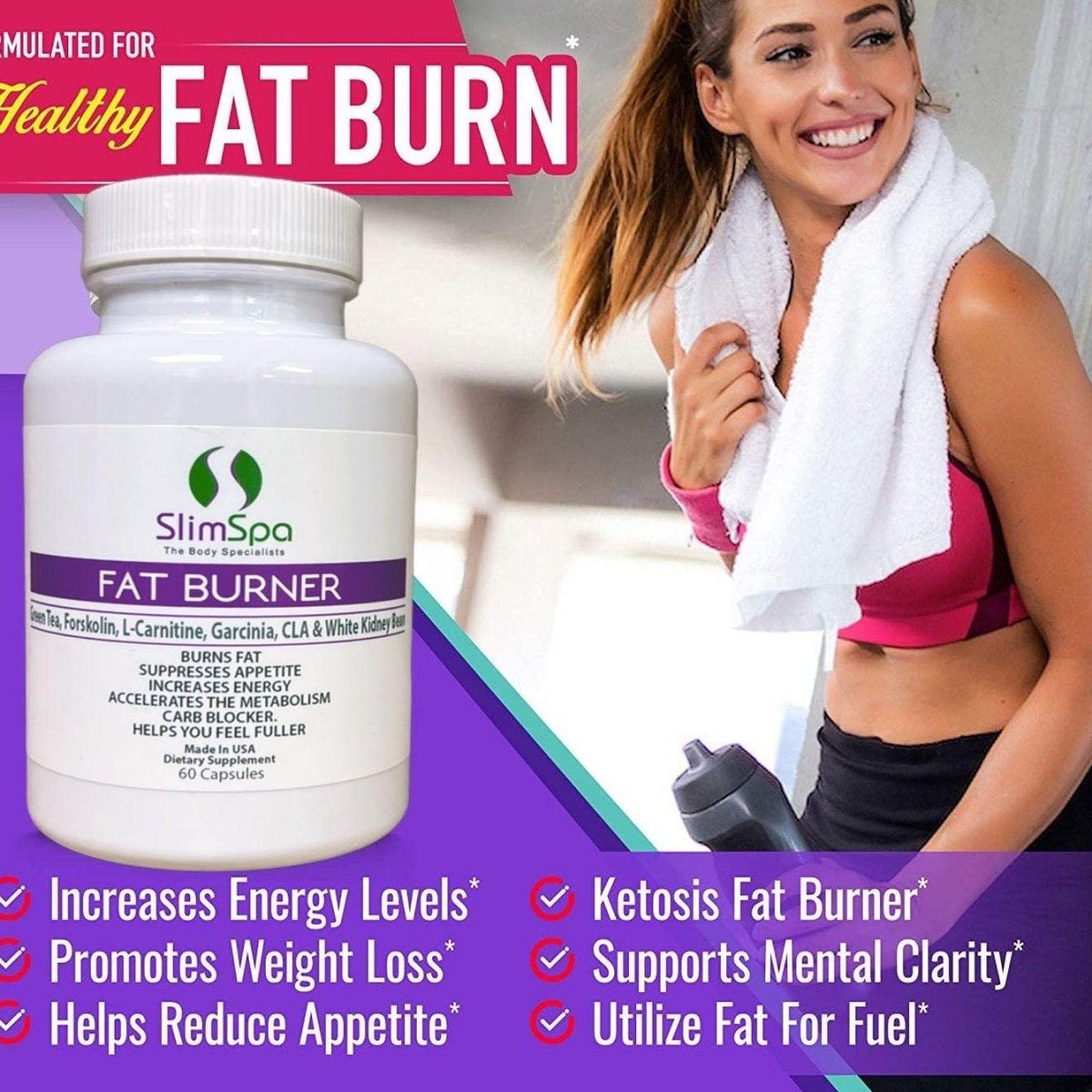 Fat Burner Maximum Strength (60 caps) - SlimSpaOnline