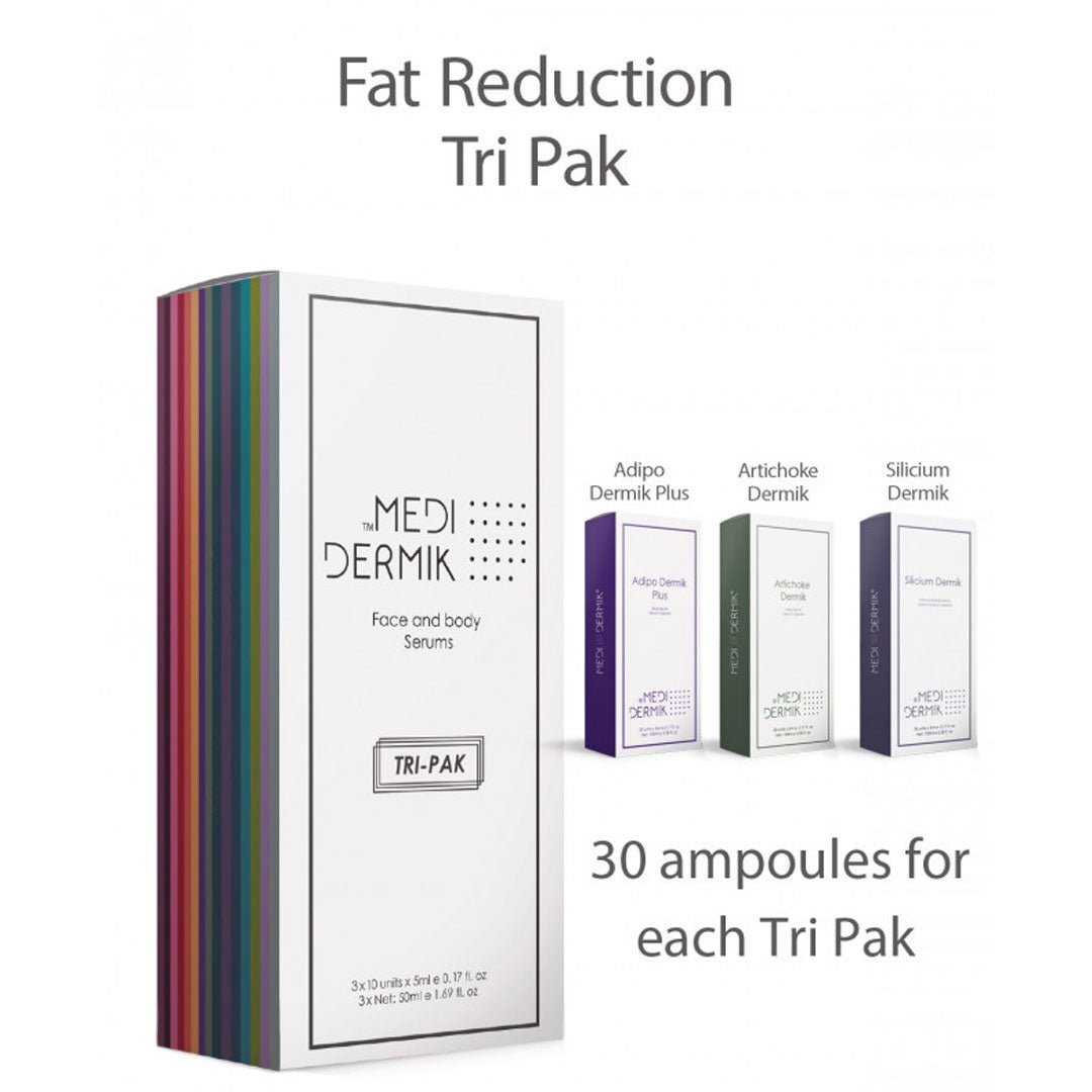 Fat Reduction Tri Pak Professional - 30 Ampoules Lipolysis Mesotherapy Treatment - SlimSpaOnline