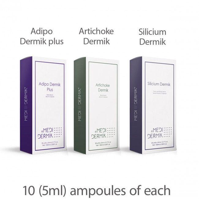 Fat Reduction Tri Pak Professional - 30 Ampoules Lipolysis Mesotherapy Treatment - SlimSpaOnline