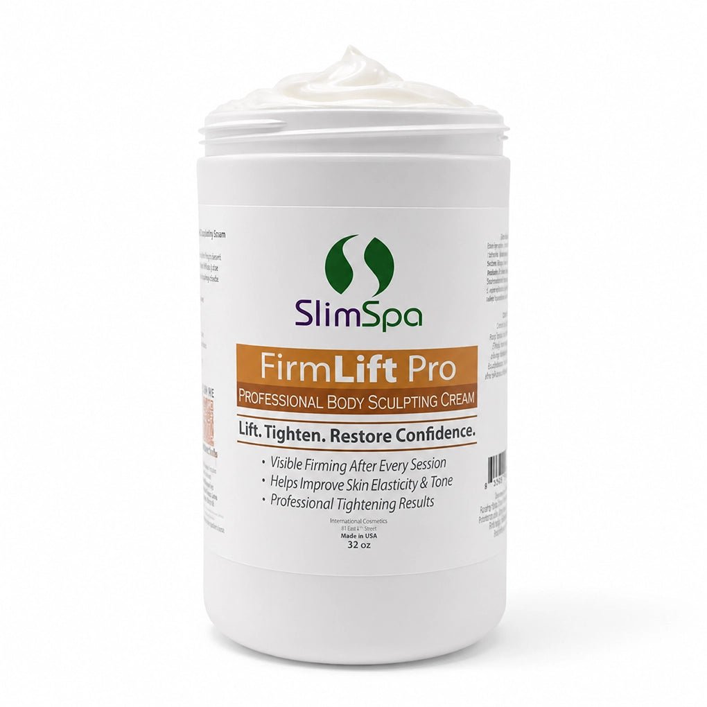 FirmLift Pro Body Sculpting Cream 32oz – Professional DMAE & Marine Collagen Body Contouring - SlimSpaOnline
