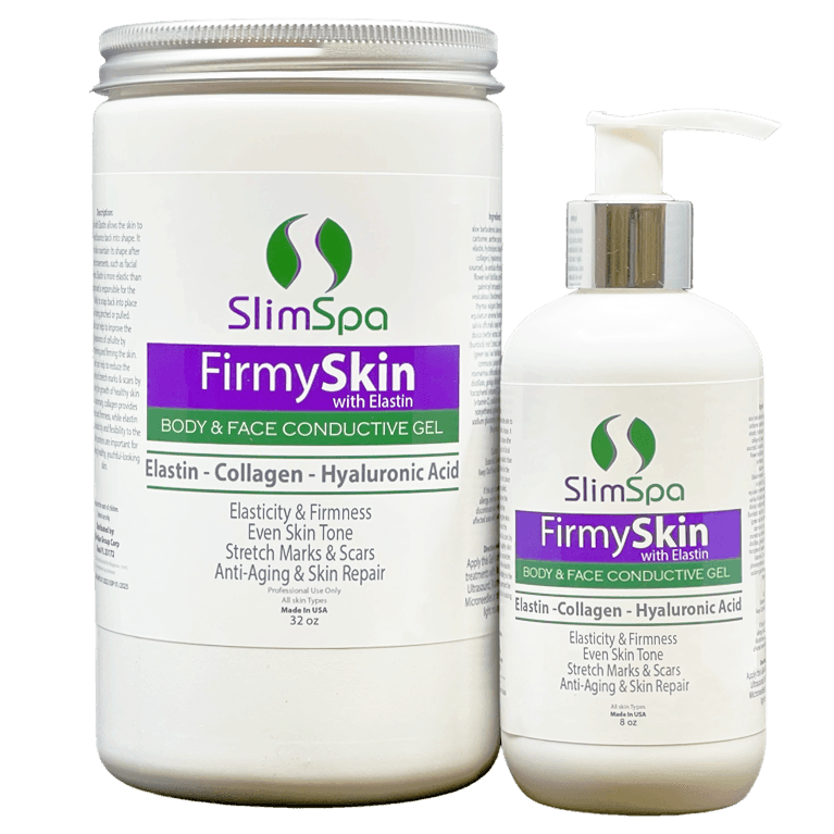 FirmySkin with Elastin Gel 8oz professional use — anti-sagging body firming treatment for post-weight-loss skin care | SlimSpa