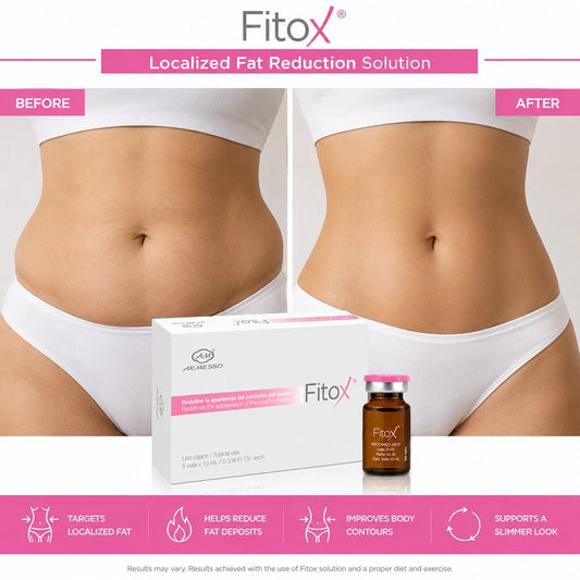 FITOX Lipolytic Body Contouring Vials – Professional Biomimetic Peptide Mesotherapy (5x10ml) - SlimSpaOnline