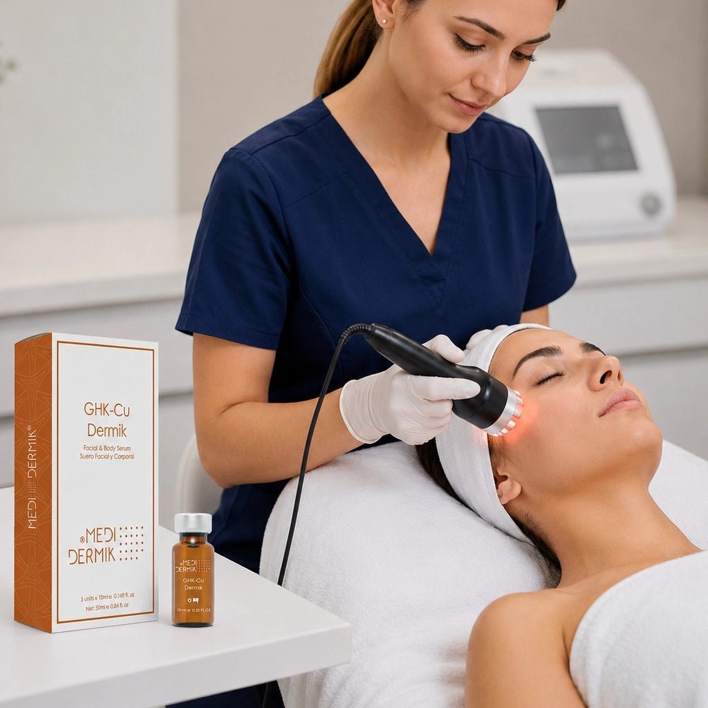 GHK-Cu Serum — Professional Copper Tripeptide-1 Anti-Aging & Hair Restoration Treatment for Estheticians, 5x10ml - SlimSpaOnline