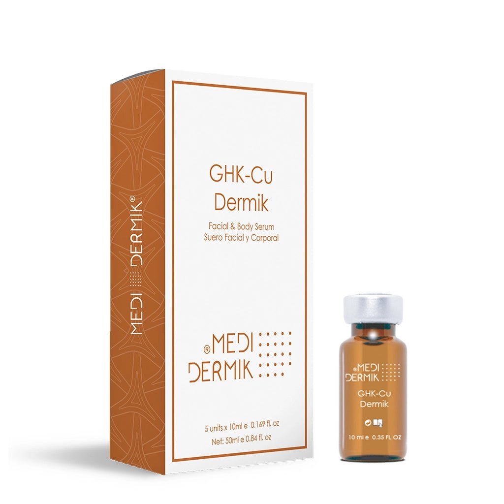 GHK-Cu Serum — Professional Copper Tripeptide-1 Anti-Aging & Hair Restoration Treatment for Estheticians, 5x10ml - SlimSpaOnline