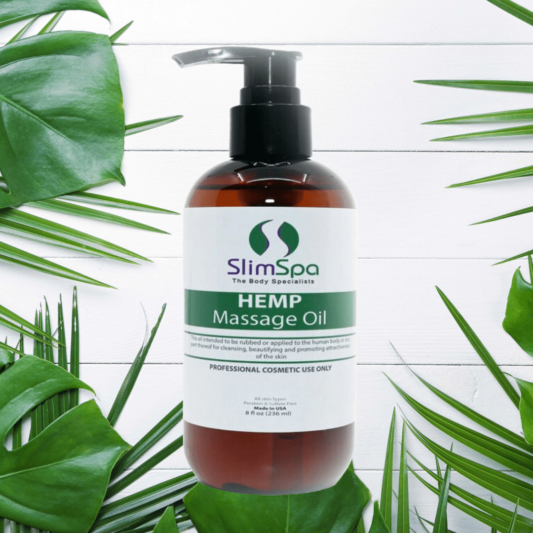 HEMP Massage Body Oil 8oz - SlimSpaOnline