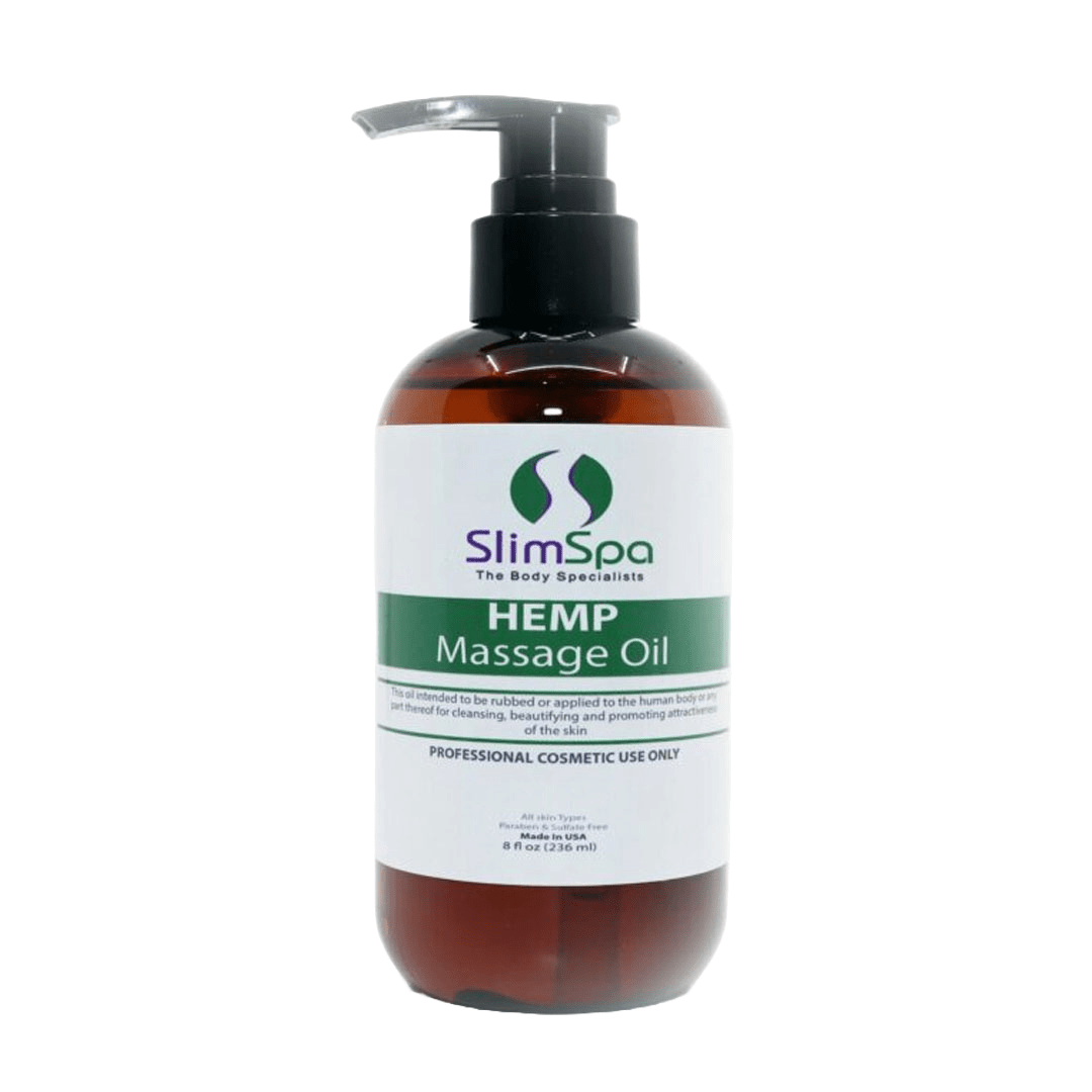 HEMP Massage Body Oil 8oz - SlimSpaOnline