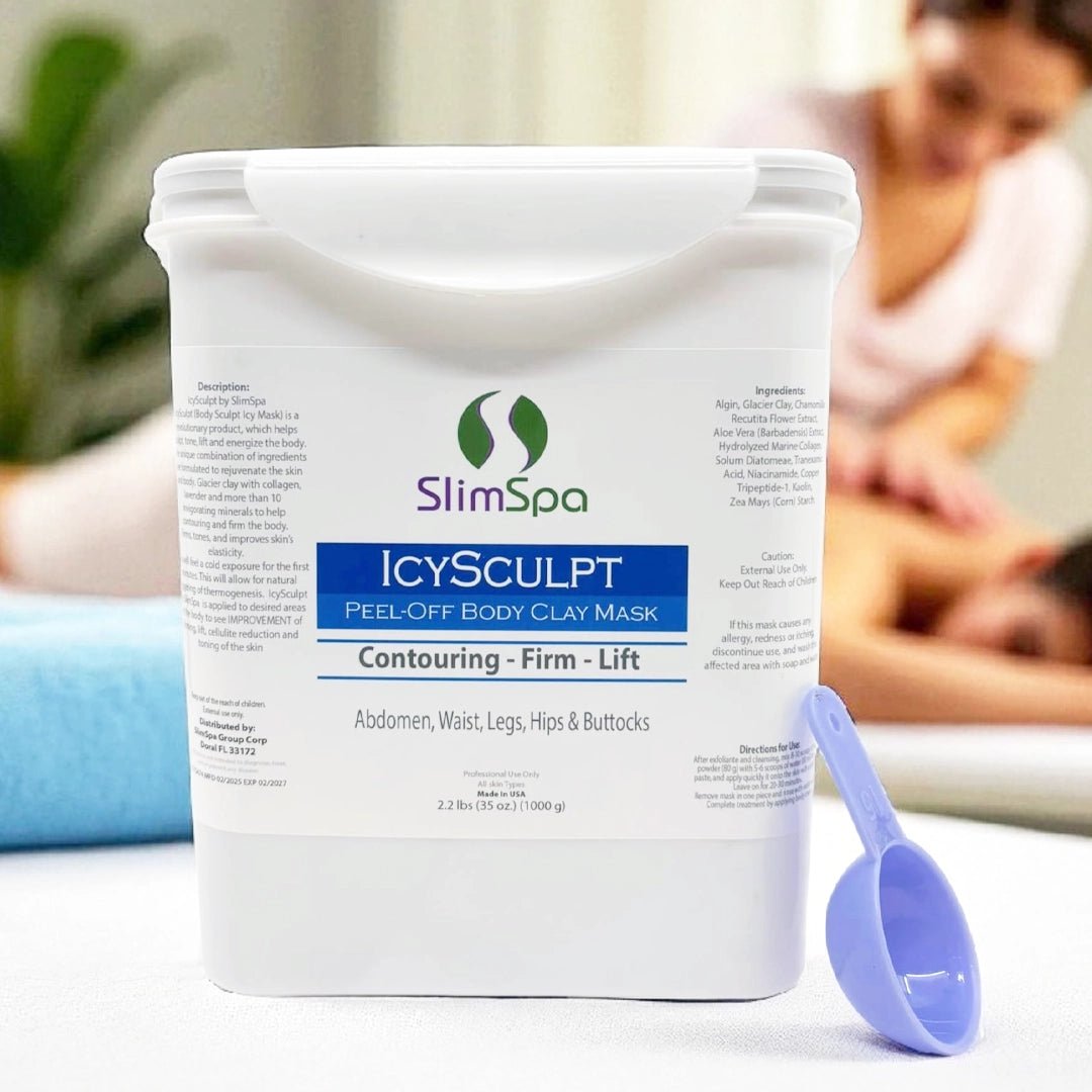 IcySculpt Peel - Off Body Glacier Clay Mask 2.2 lbs - SlimSpaOnline