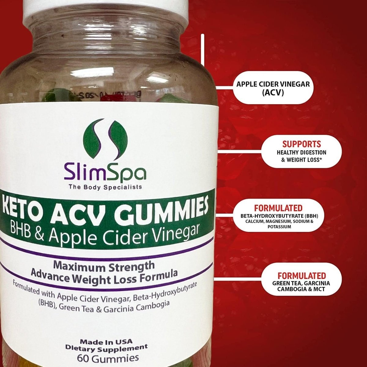 KETO ACV Gummies (60) - SlimSpaOnline