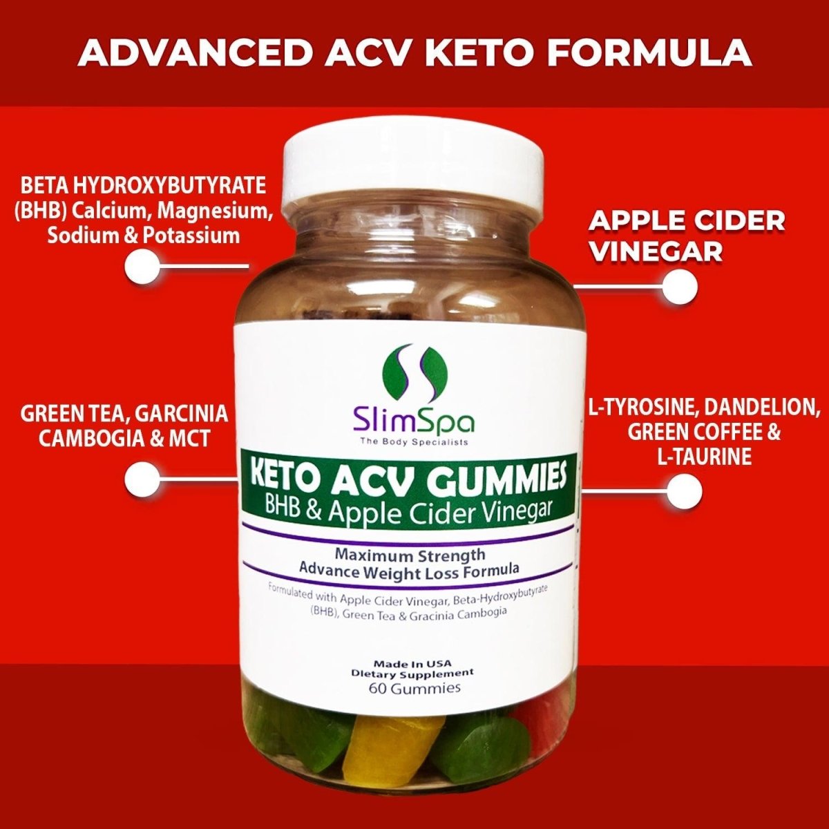 KETO ACV Gummies (60) - SlimSpaOnline
