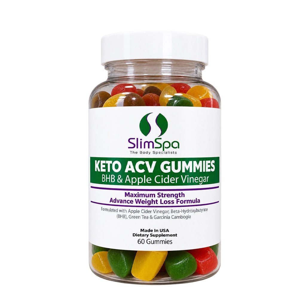 KETO ACV Gummies (60) – BHB + Apple Cider Vinegar Maximum Strength Weight Loss for Spa Retail - SlimSpaOnline