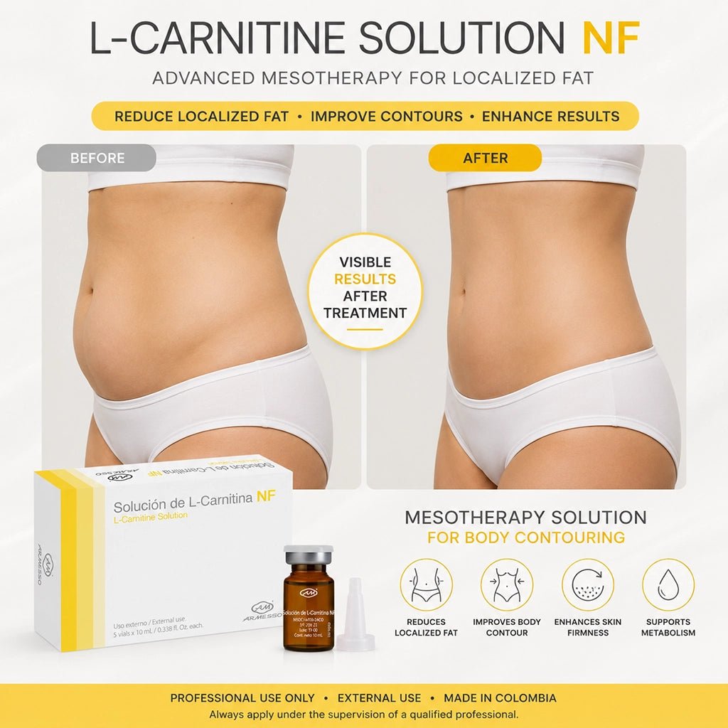 L-Carnitine Lipolysis Vials – Professional Fat Burning & Body Contouring Mesotherapy (5x10ml) - SlimSpaOnline