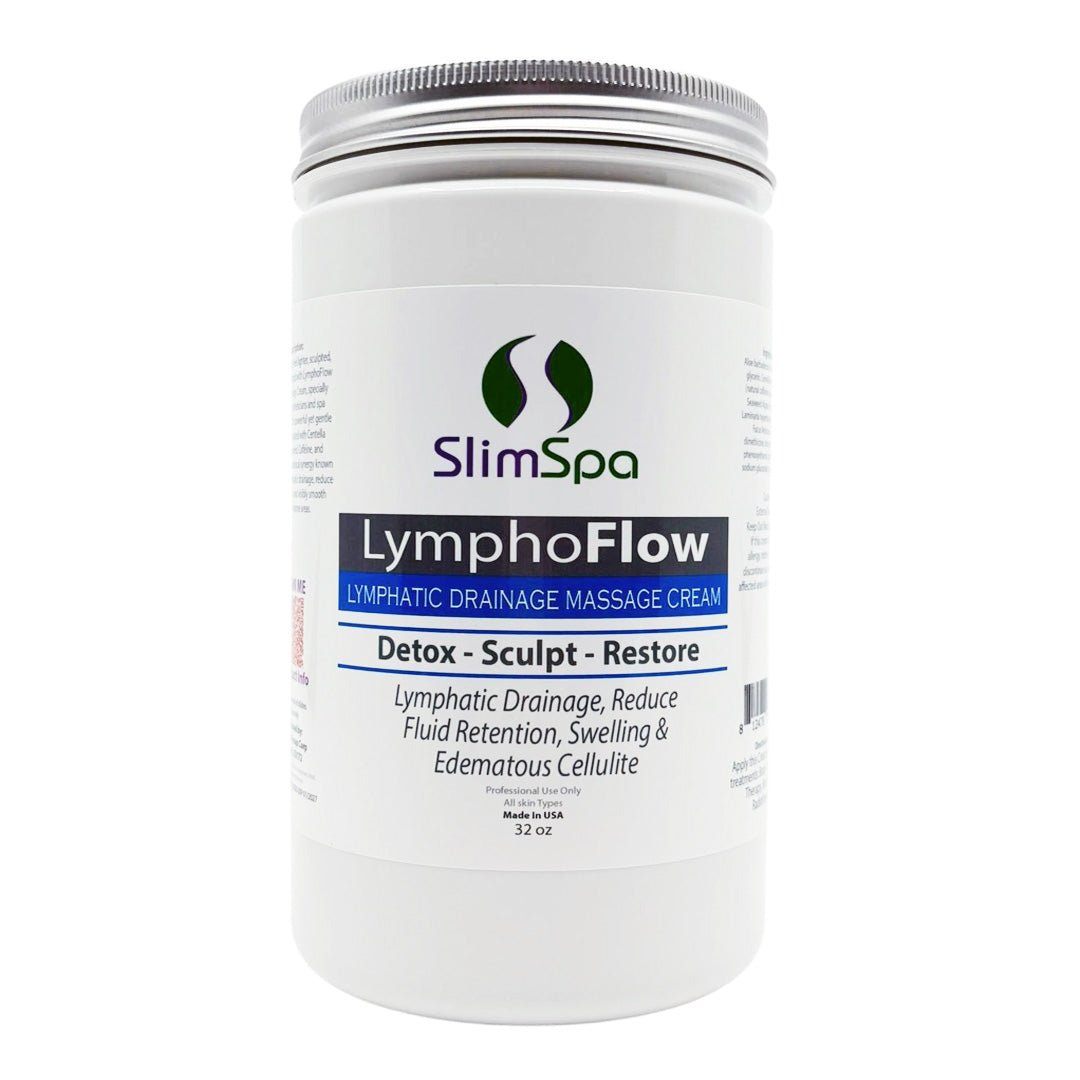 LymphoFlow Lymphatic Drainage Massage Cream 32oz — professional detox & body sculpting treatment for estheticians | SlimSpa