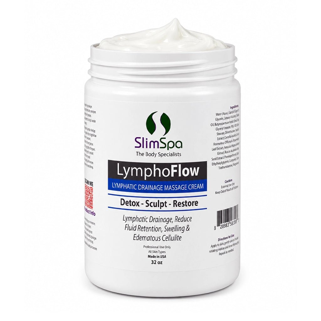 LymphoFlow Lymphatic Drainage Massage Cream 32oz – Professional Detox & Body Sculpting Treatment - SlimSpaOnline