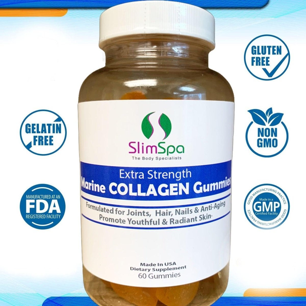 Marine COLLAGEN Gummies (60) - SlimSpaOnline