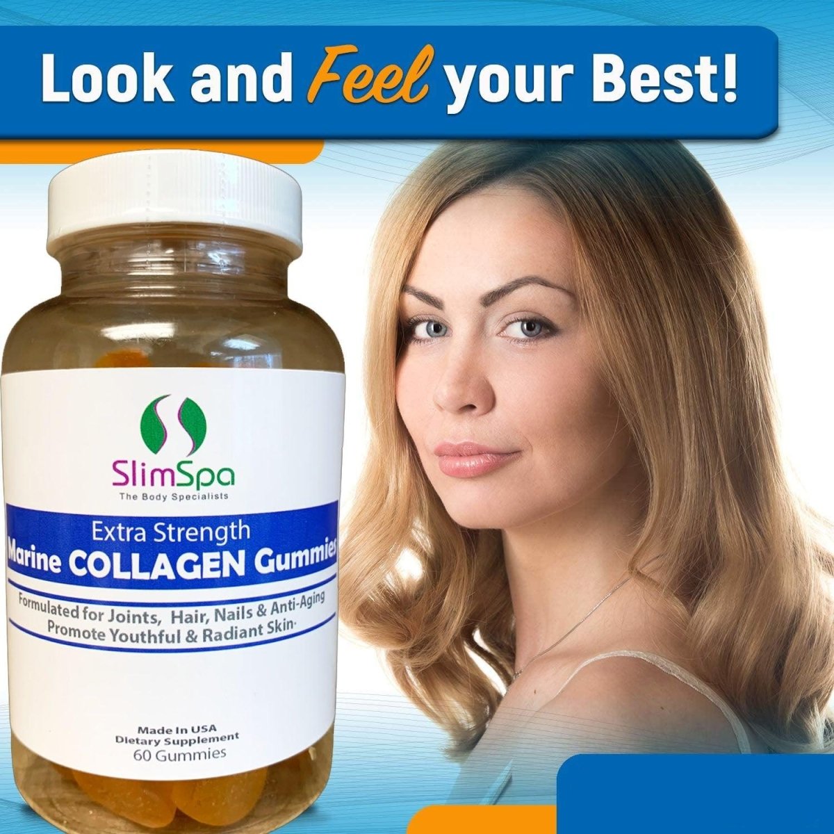 Marine COLLAGEN Gummies (60) - SlimSpaOnline