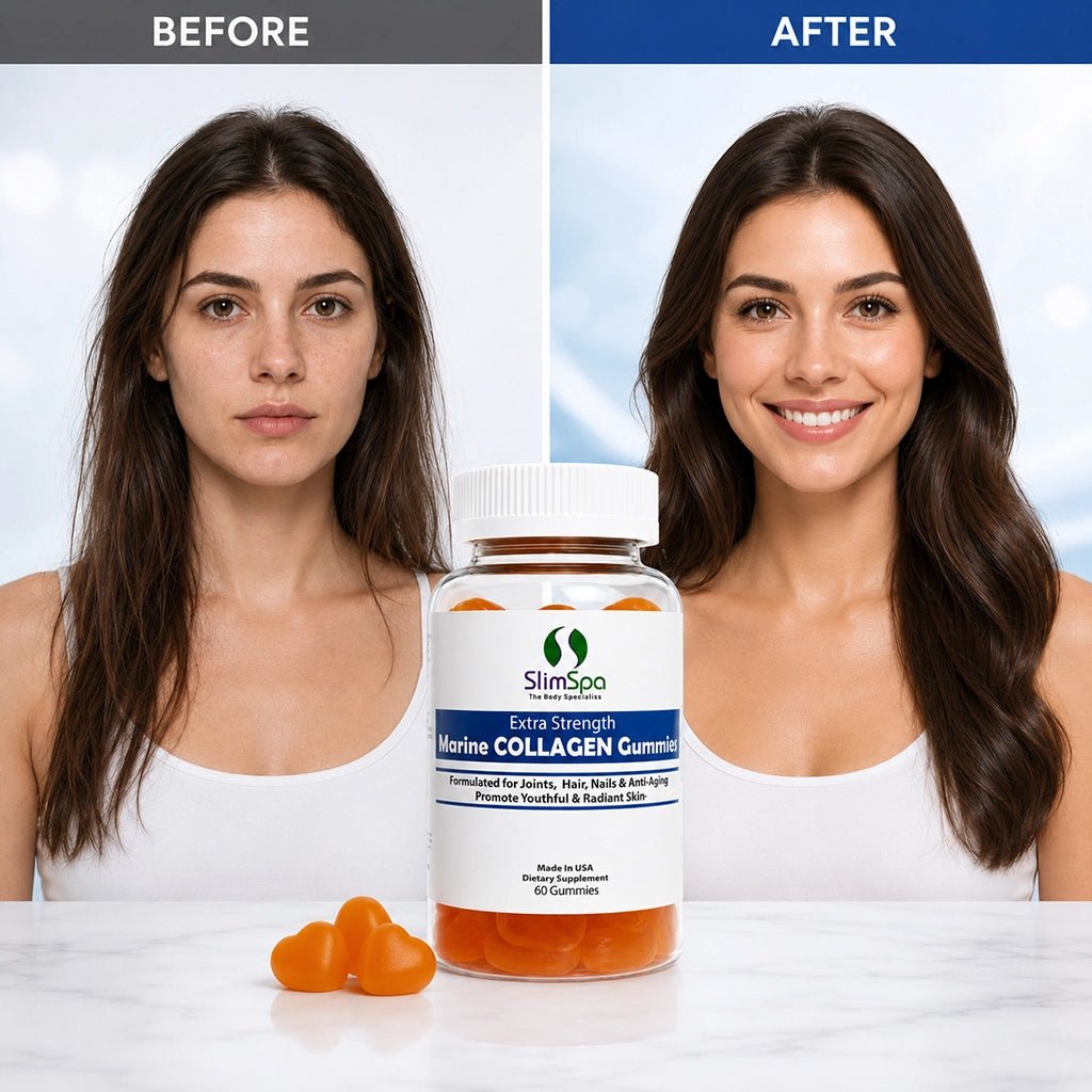 Marine Collagen Gummies (60) – Type 1 Collagen for Skin, Hair, Nails & Joint Support Spa Retail - SlimSpaOnline