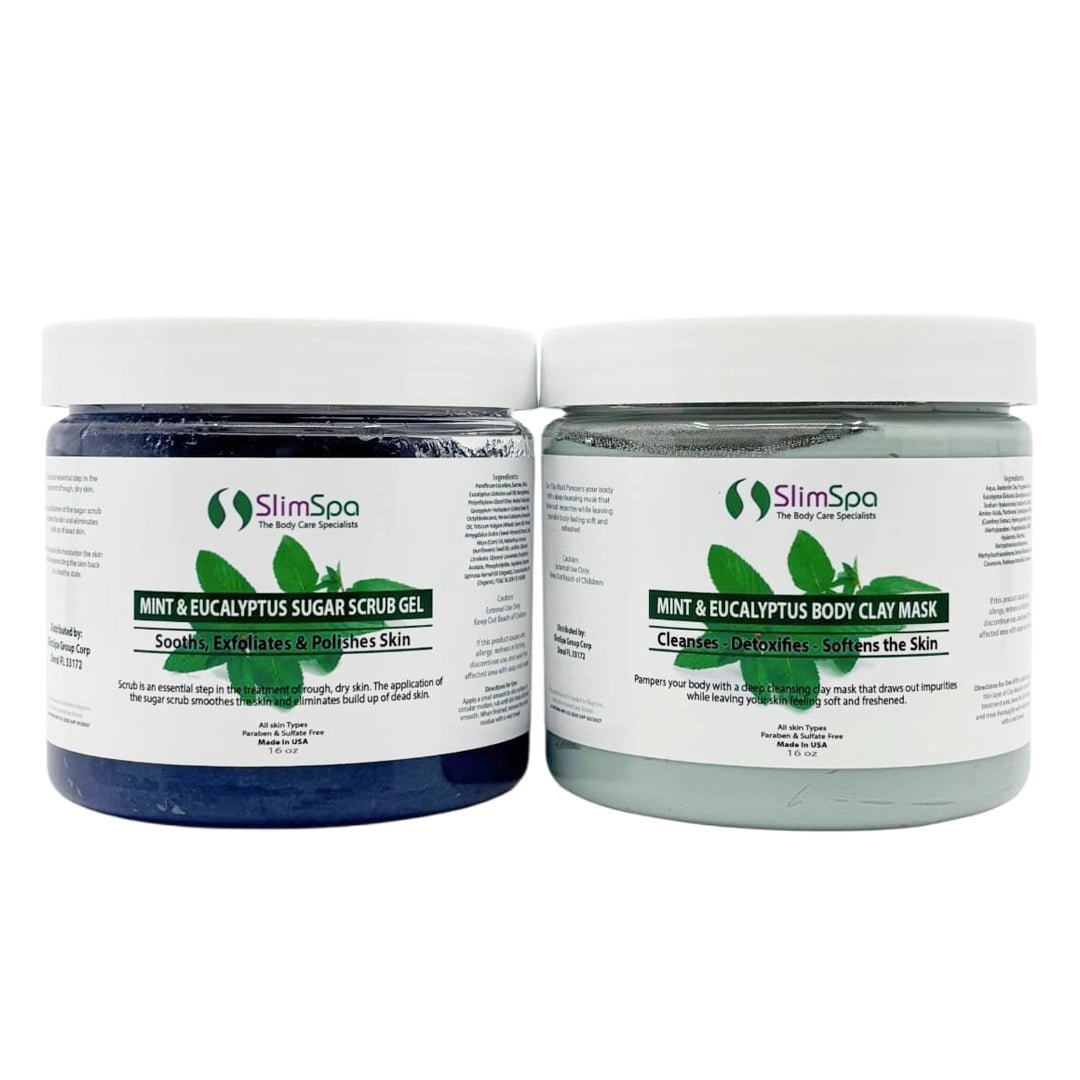 Mint & Eucalyptus Body Combo 16oz. - SlimSpaOnline