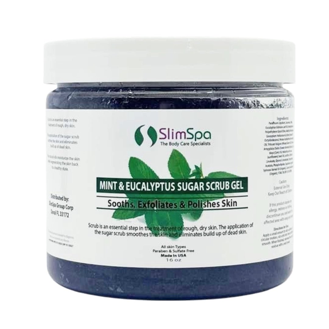 Mint & Eucalyptus Body Sugar Scrub 16oz. - SlimSpaOnline