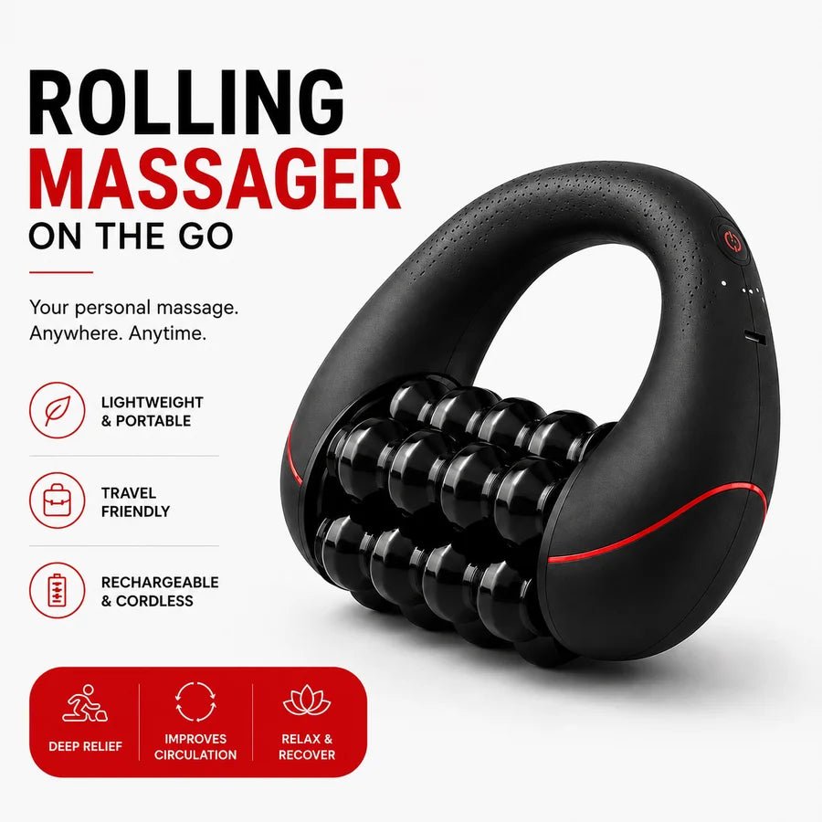 Motorized Rolling Muscle Massager – Professional Deep Tissue Recovery & Circulation Roller | SlimSpa - SlimSpaOnline