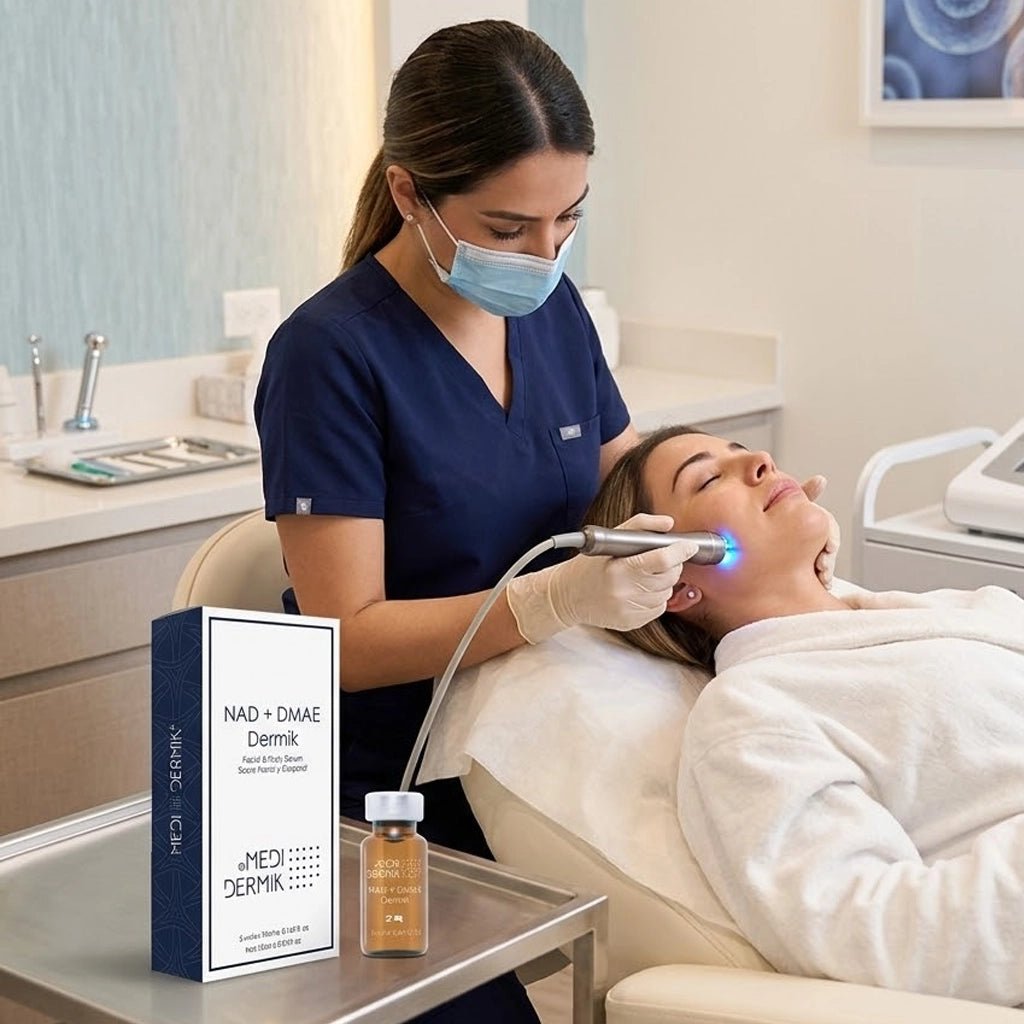 NAD + DMAE Serum — Professional Cellular Repair, Energy & Anti-Sagging Treatment for Estheticians, 5x10ml - SlimSpaOnline