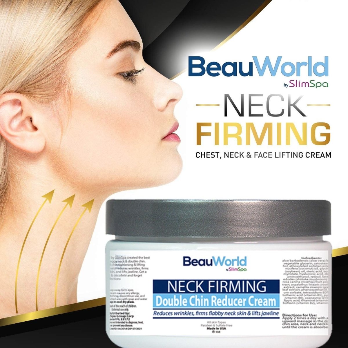 Neck Firming & Double Chin Reducer Cream 8oz - SlimSpaOnline