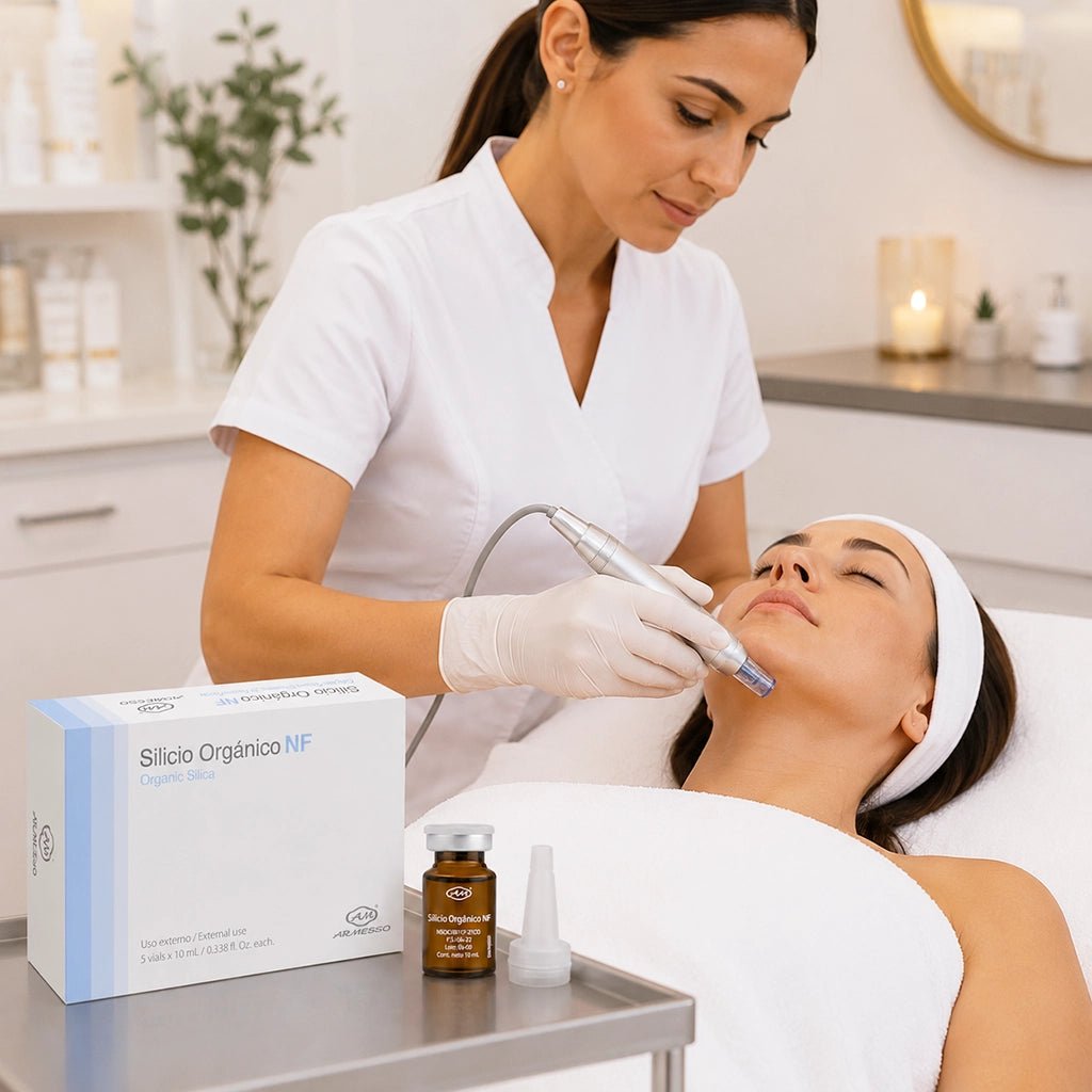 Organic Silica Vials – Professional Collagen Stimulation, Skin Firming & Anti-Aging Mesotherapy (5x10ml) - SlimSpaOnline