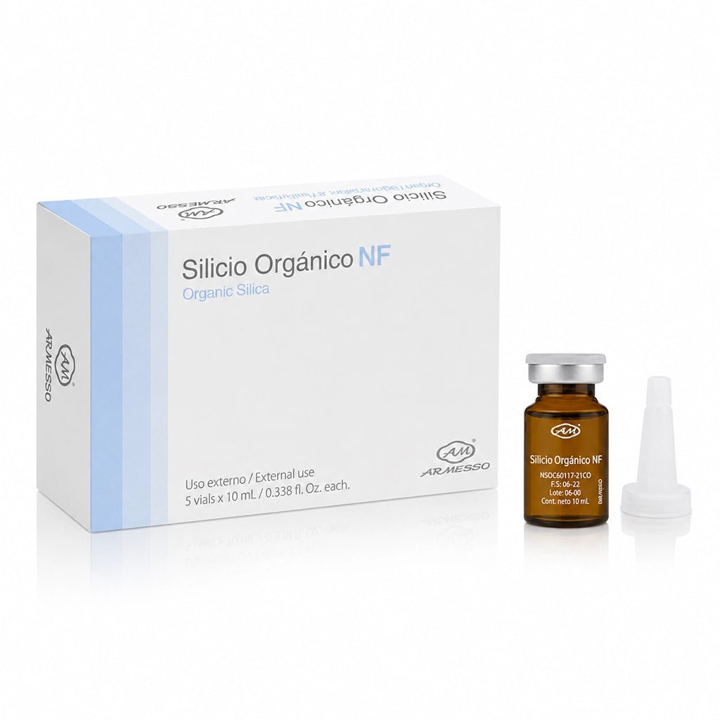 Organic Silica Vials – Professional Collagen Stimulation, Skin Firming & Anti-Aging Mesotherapy (5x10ml) - SlimSpaOnline