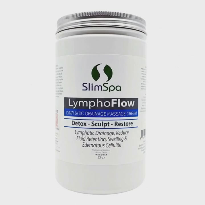 LymphoFlow – Crema de masaje de drenaje linfático 32 oz.