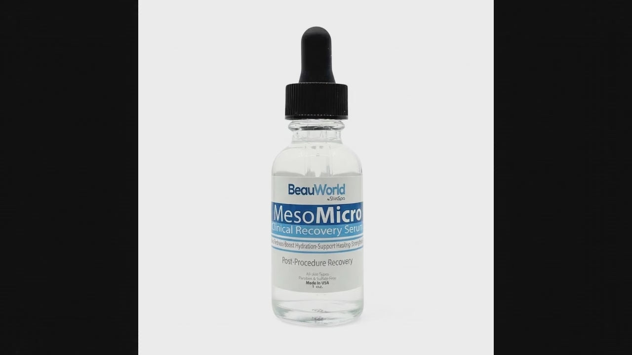 MesoMicro Clinical Recovery Serum 1oz – Professional Post-Microneedling & Post-Procedure Recovery