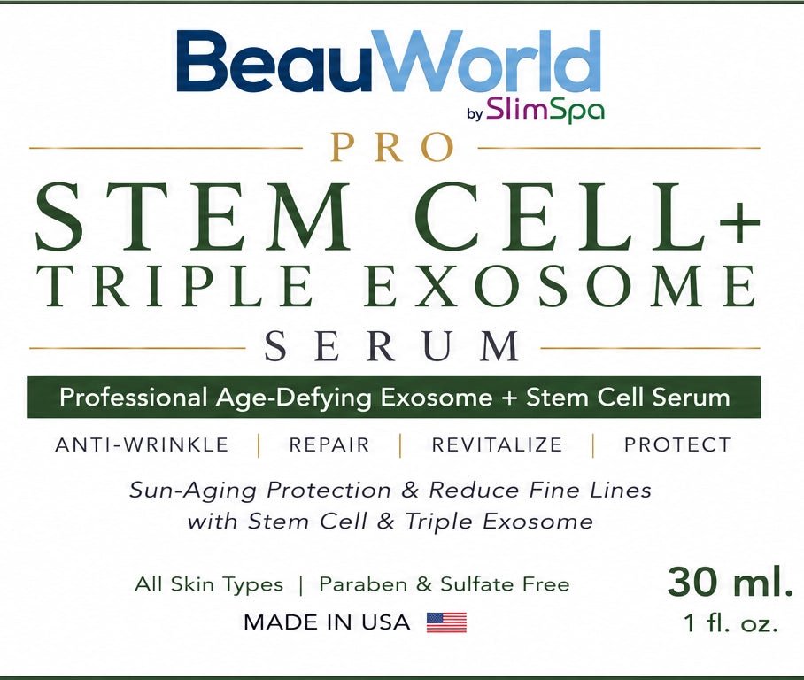 Pro Stem Cell+ Triple Exosome Serum 30ml – Professional Cellular Regeneration Treatment - SlimSpaOnline