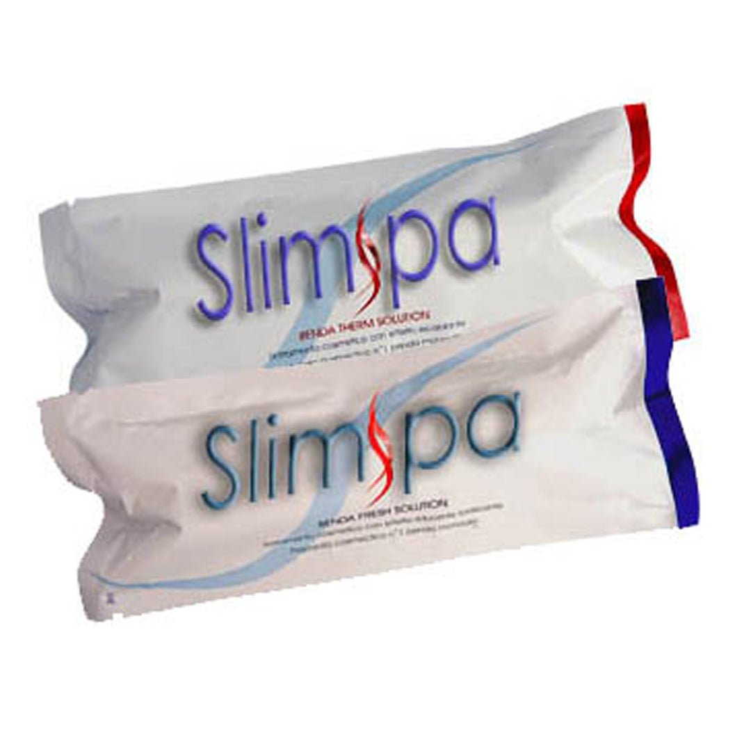 Ready-to-Wrap Pack 8 Cold + 8 Hot Bandages — professional dual thermal body wrap system for spas | SlimSpa