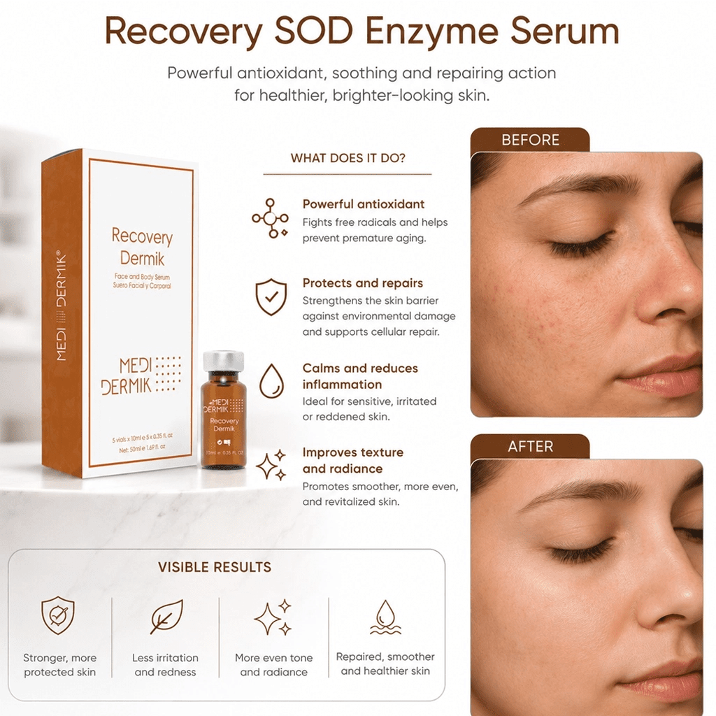 Recovery SOD Enzyme Serum — Professional Antioxidant Facial Treatment for Estheticians, 5x10ml - SlimSpaOnline