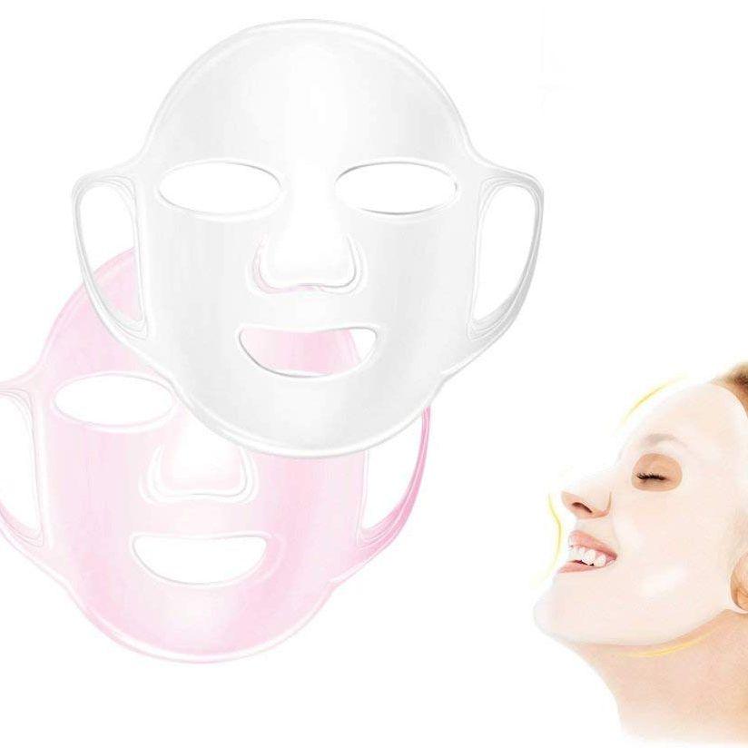 Reusable Silicone FaceWrap (Pink & Clear) - SlimSpaOnline