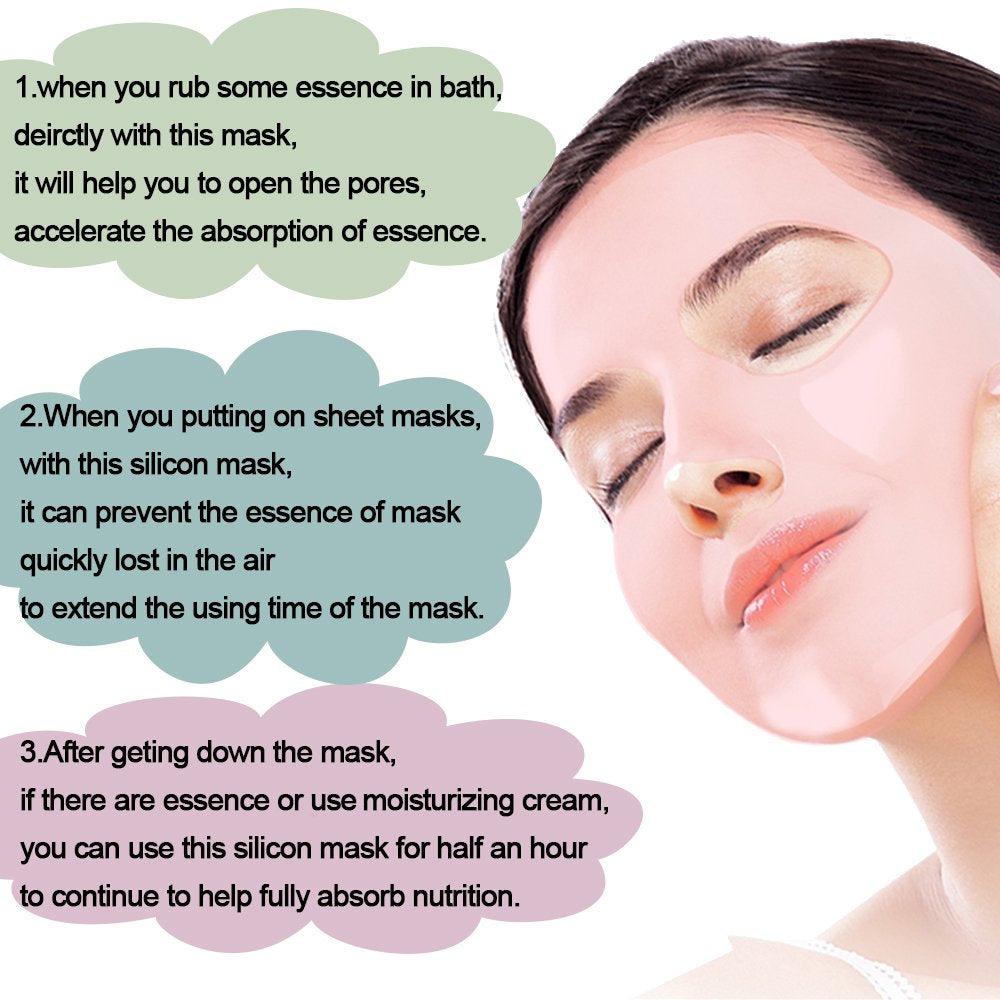 Reusable Silicone FaceWrap (Pink & Clear) - SlimSpaOnline