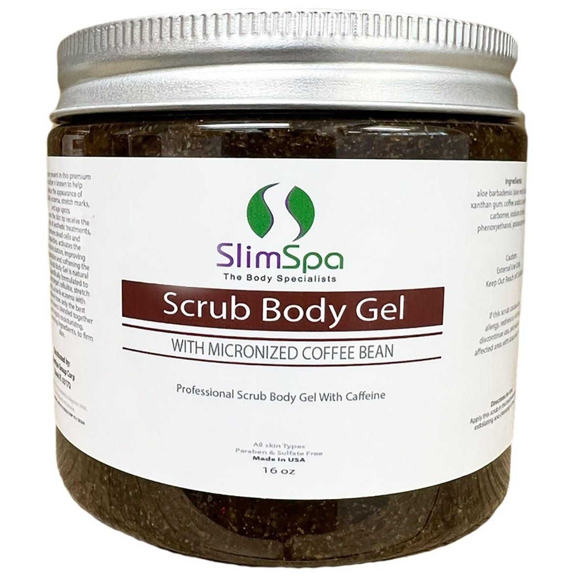Scrub Body Gel with Micronized Coffee Bean 16 oz. - SlimSpaOnline